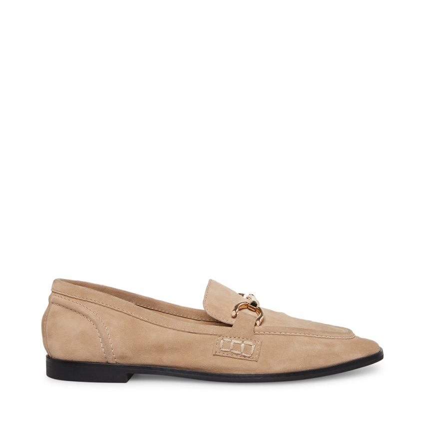 Loafers Steve Madden Carrine Gamuza Mujer Beige | ES GI2E4S